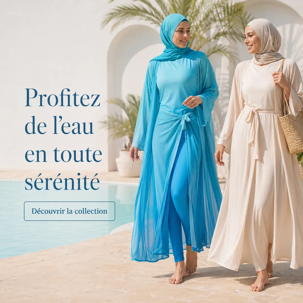 Burkini 4 pièces dégradé ombré — morphologie