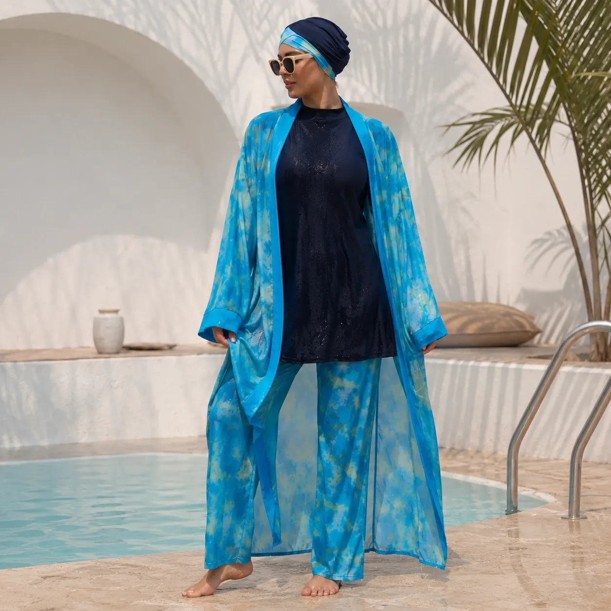 Burkini 4 pièces tie-dye — detail