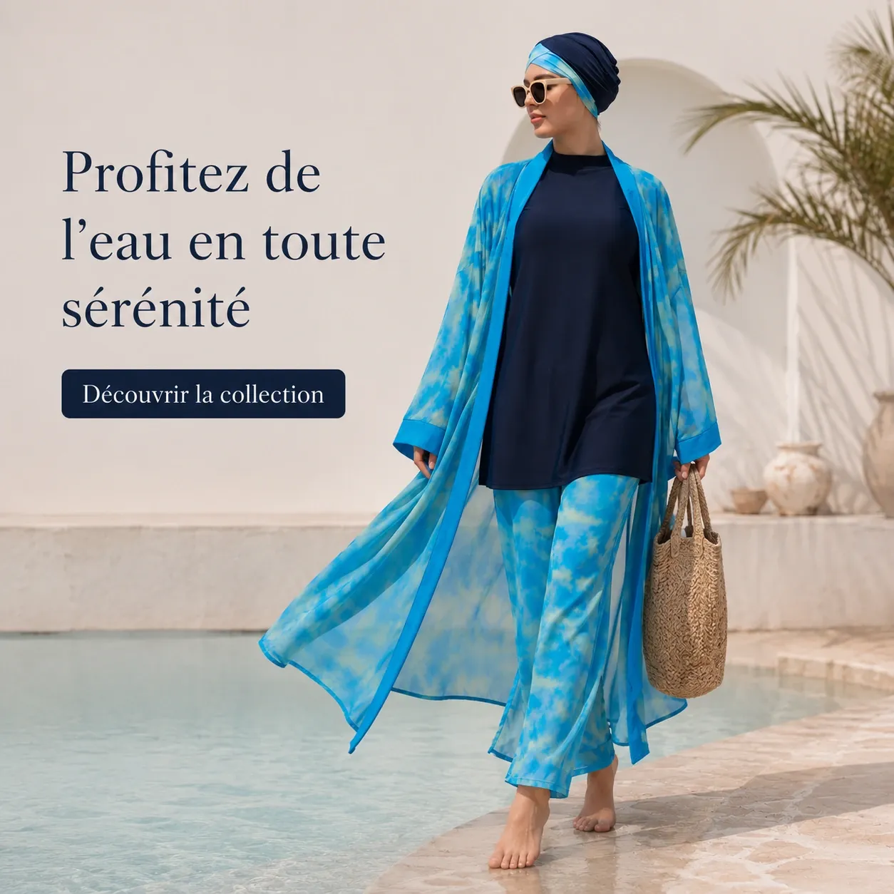 Burkini 4 pièces tie-dye — morphologie