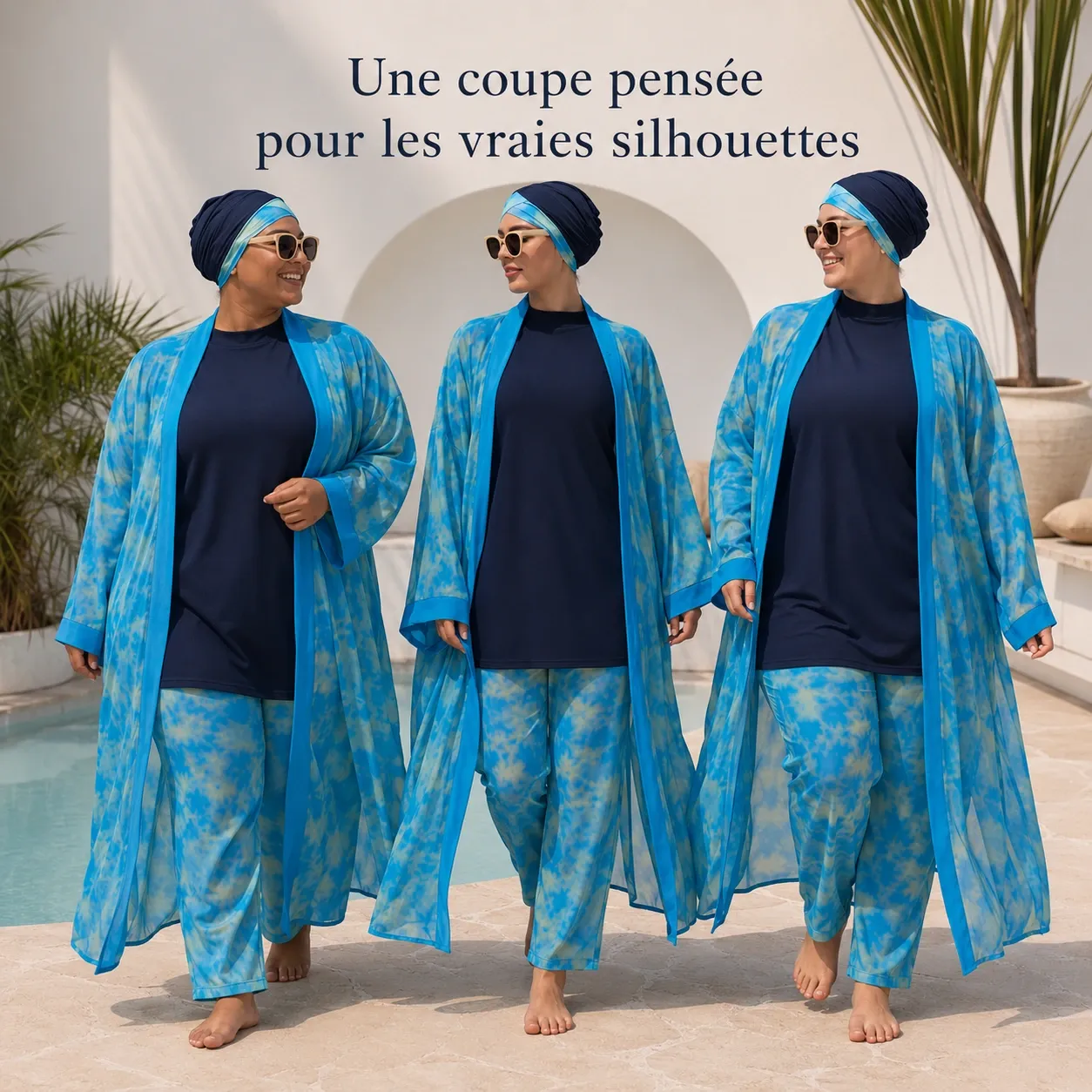 Burkini 4 pièces tie-dye — pieces