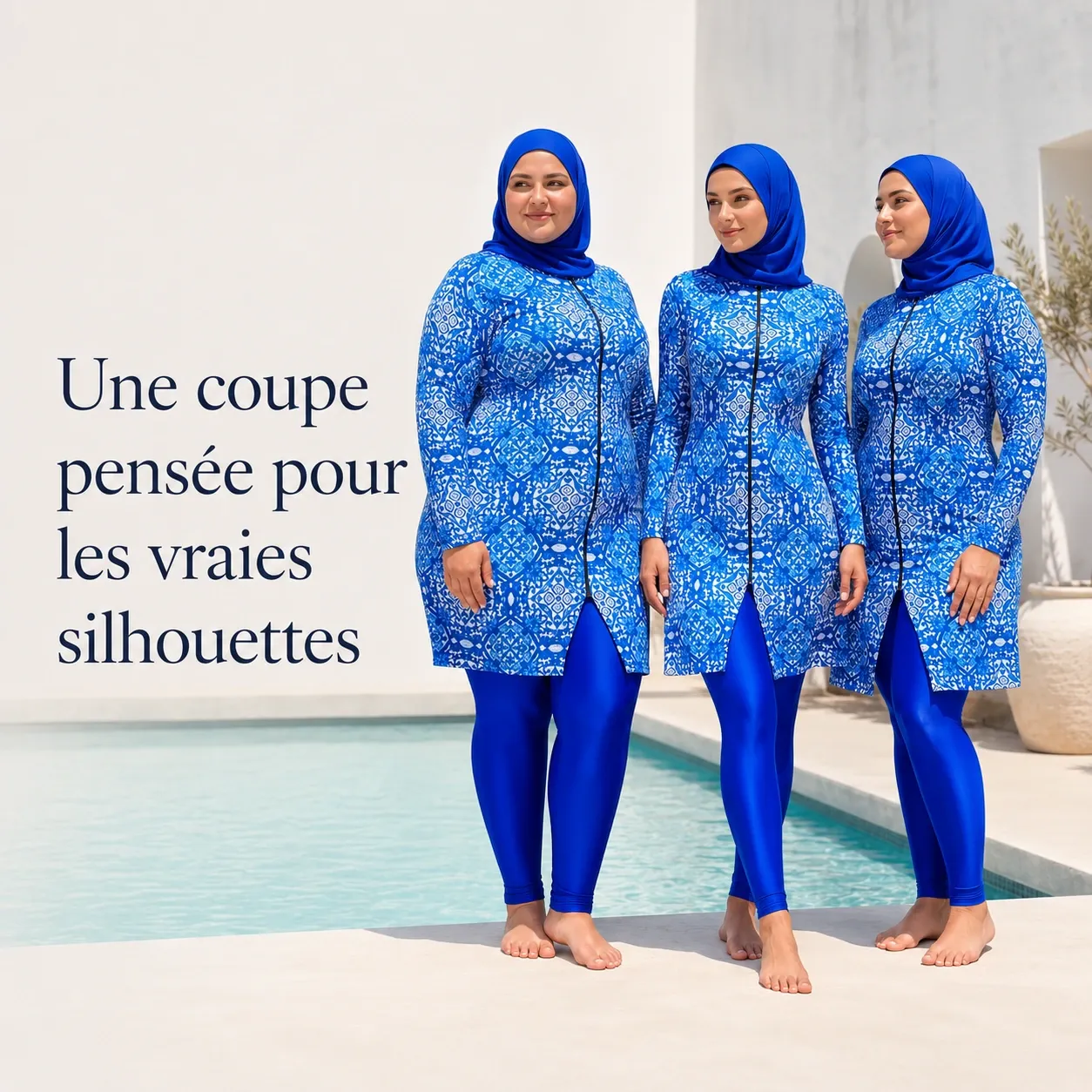 Burkini manches longues anti-UV – pantalon long — pieces